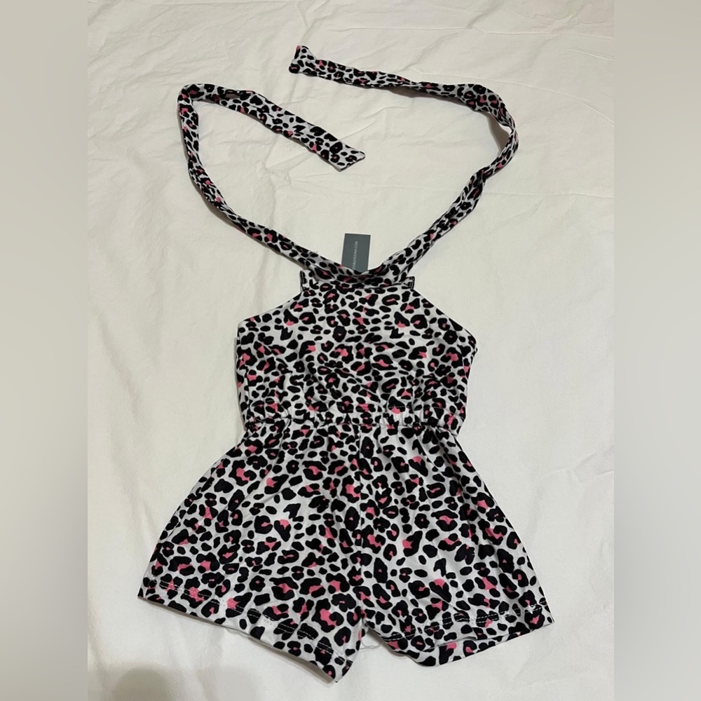 (W) Romper Leopard Print Kids